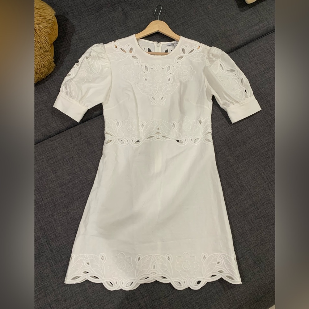 White Derek Lam linen dress, size 00